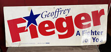 Geoffrey Fieger yard Lawn Sign Governor Michigan Rare 1998 Dr Jack Kevorkian picture