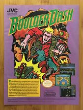 Boulder Dash NES Nintendo 1990 Vintage Print Ad/Poster Authentic Retro Game Art picture