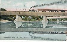NORRIDGEWOCK ME - Railroad Bridge - 1910 picture