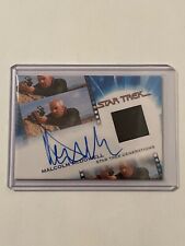 Star Trek Generations Malcolm Mcdowell Autograph Costume Card 72/150 picture