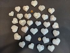 White Selenite Hearts 2