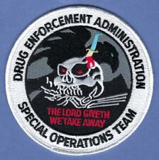 DEA DRUG ENFORCEMENT ADMINISTRATION SPECIAL OPERATIONS TEAM PATCH picture