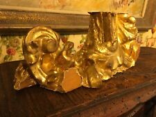 Spanish 1800s Baroque Filament Fragment Gold Gilt 10 1/2” picture
