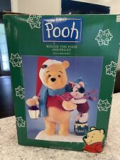 Christmas Winnie the pooh Animated 21 Inch 1995 Animated Light Plug Telco *Read* picture