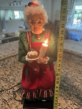 Holiday Creations Mrs. Claus Animated Lighted Christmas Holiday Decoration 24” picture