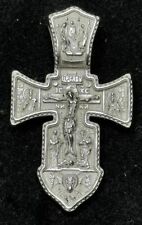 Russian Heavy ORTHODOX CROSS REAL STERLING SILVER CRUCIFIX 925 Jesus 17 Grams picture