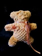 Darling Vintage Chenille  Teddy Bear ~ Throw  Pillow Pink picture