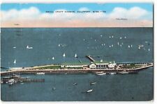 Postcard 1943 Small Craft Harbor, Gulfport, Mississippi VTG ME6. picture