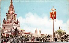 VINTAGE POSTCARD PANAMA-PACIFIC INTERNAT'L EXPO 1915 CROWDS GREAT SOUTH GARDENS picture