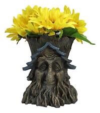 Celtic Greenman Tree Man Sacred Dryad Ent Earth Goddess Floral Planter Figurine picture