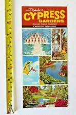 Vintage 1960s CYPRESS GARDENS Florida Travel Brochure Water Ski Shows Tour Map picture