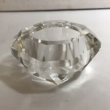 Beautiful Althorp Princess Diana Faceted Lead Crystal Votive Candle Holder. picture