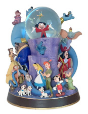 Rare Wonderful World Of Disney Snow Globe Music Box-Friend Like Me-1992-Large picture