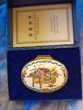 Halcyon Days Enamel Trinket Box “A Year to Remember” 1982  New with Pamphlet picture