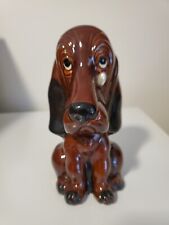 Vintage Enesco Sad Eyed Bassett Hound Dog Savings Bank Made in Japan picture