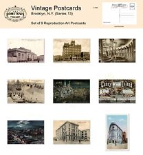 Brooklyn, NY (Series 13) Lot of 9 Rare Antique Repro Postcards picture