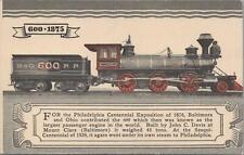 Postcard Railroad Train 600-1875 B & O  Railroad  picture