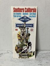 1976 Southern California Map Brochure - The Gray Line bus travel tourism guide picture