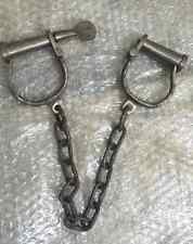 New Antique Handcuffs Iron Shackles Handcuffs KEY HC6601 picture