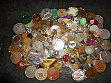 JUNK DRAWER- -COINS, EISENHOWER $, JEWELRY,KENNEDY HALFS, TOKENS & JUNK (F-02 ) picture