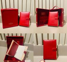 Starbucks 2022 Retro Red Notebook Notebook Pen Set Gift New picture