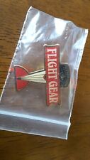 Red Barron Flight Gear Pin, Pizza Give Away 1980's Pinback NOS picture