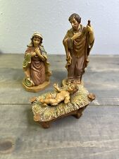 Mary Joseph Jesus DiGiovanni Heirloom Holy Family Christmas Nativity Figurines picture