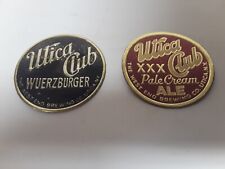 UTICA CLUB Wuerzburger and Pale Cream Ale foil for ball tap knobs picture