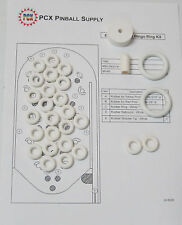 1974 Bally Tahiti Bingo Machine Rubber Ring Kit - White Rings picture