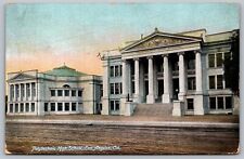 Polytechnic High School Los Angeles California 1913 Antique Posted Postcard H2 picture