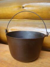 Vintage 1800's Cast Iron 3-Legged BEAN POT Kettle GATE MARKED 6 lbs. picture