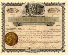 London Galena Mining and Milling Co. - Seattle Washington Stock Certificate - Mi picture