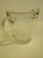 Vintage EKCO Chicago Ribbed Glass Pitcher 7216 USA Farmhouse Country Cottage picture