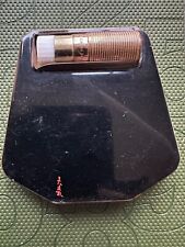 Superb French Vintage Compact Powder Box with lipstick -Lacquer, Signed picture