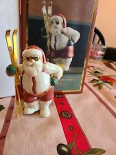 Boxed  Lenox Santa's Pastimes Skier Ski Santa Claus Christmas Figurine picture