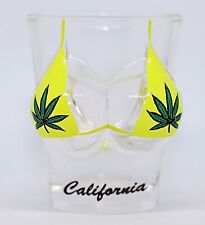 California Pot Leaf Bikini Bust 3D Shot Glass picture
