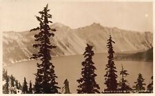 Vintage Postcard 1911 Birds Eye View Of Charter Lake Oregon OR Photo RPPC picture
