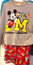 Disney Mickey Mouse 2 Pcs Lounge Sleep Set Size XXL Sweatshirt- Shorts Colorful picture