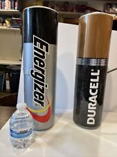 Energizer Duracell Store Display Sign 16”  Lrg AA Battery Advertising Blow Mold picture
