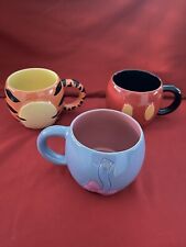 Lot of 3 Disney Cups, Tigger, Mickey Mouse, Eeyore, Still Has Price Tags On Cups picture
