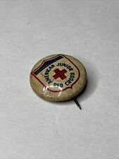 Vintage American Red Cross Junior Button Badge Pinback picture