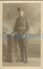 WW1 Army Pay Corps Soldier with pace stick Studio photo USA Studios  picture