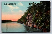 The Stone Face Dells Of The Wisconsin River Antique Unposted Postcard picture