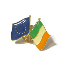 NEW EU Ireland Cross Friendship Country Flag Lapel Pin Patriotic Badge Brooches picture