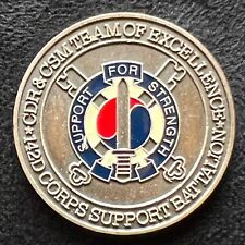142D Corps Support Battalion  Challenge Coin picture