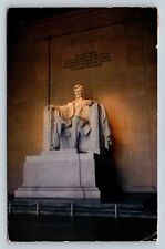 c1958 Lincoln Statue in Washington DC 3c Horticulture Vintage Postcard 0837 picture