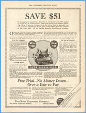 1917 Oliver Typewriter Co No 9 Chicago Illinois Over-spending is Unpatriotic Ad picture