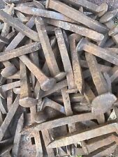 Lot of 50 High Carbon Railroad Spikes  Blacksmith Knife Forge Rusted Vintage picture
