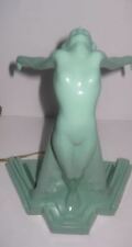 Frankart Butterfly Nymph Art Deco table lamp in Green finish metal & No glass picture
