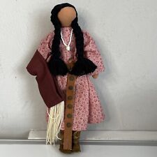 1991 Native American Doll Absaloka/Crow Unmarked Handmade Limited Edition 50 picture